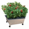 City Pickers Raised Bed Grow Box, Self Watering and Improved Aeration, Mobile Unit with Casters, Sand 2342-1HD